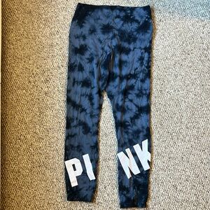 PINK Victoria’s Secret blue tiedye stretchy legging